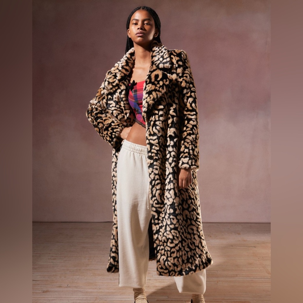 Kimchi Blue Connor Maxi Fur Coat